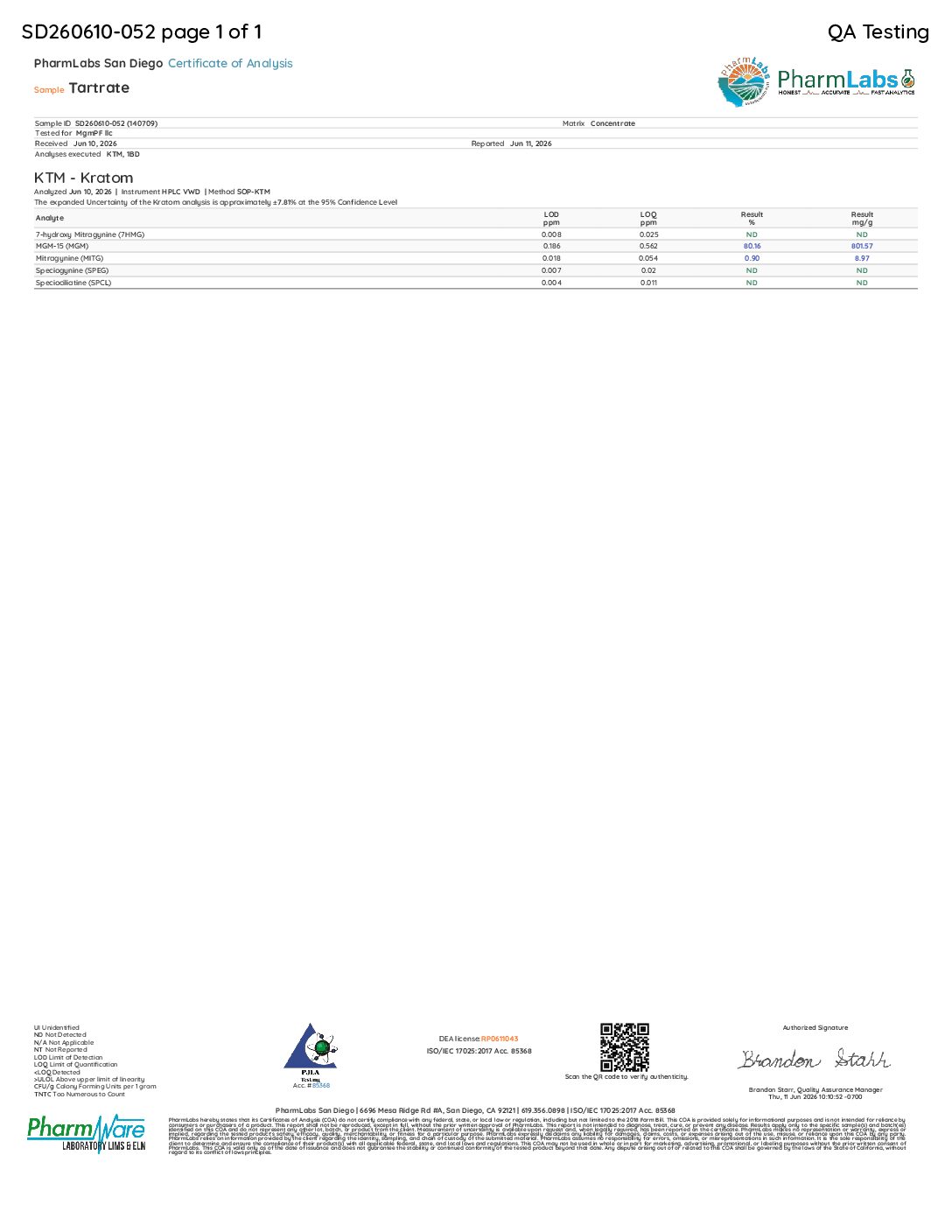 MGM Di-Tartrate Salt - Image 3